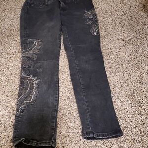 High waist denim legging  